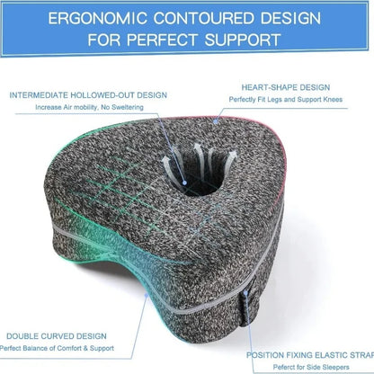 Leg Pillow Knee Pillow for Side Sleepers Leg Pillows for Sleeping Knee Cushion for Sleeping Suitable for Relieving Leg Knee Pain